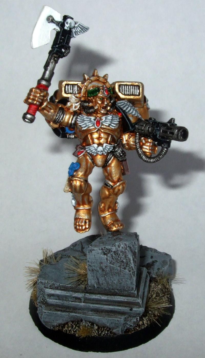 Blood Angels, Chapter Master, Dante, Gold, Metal, Space Marines